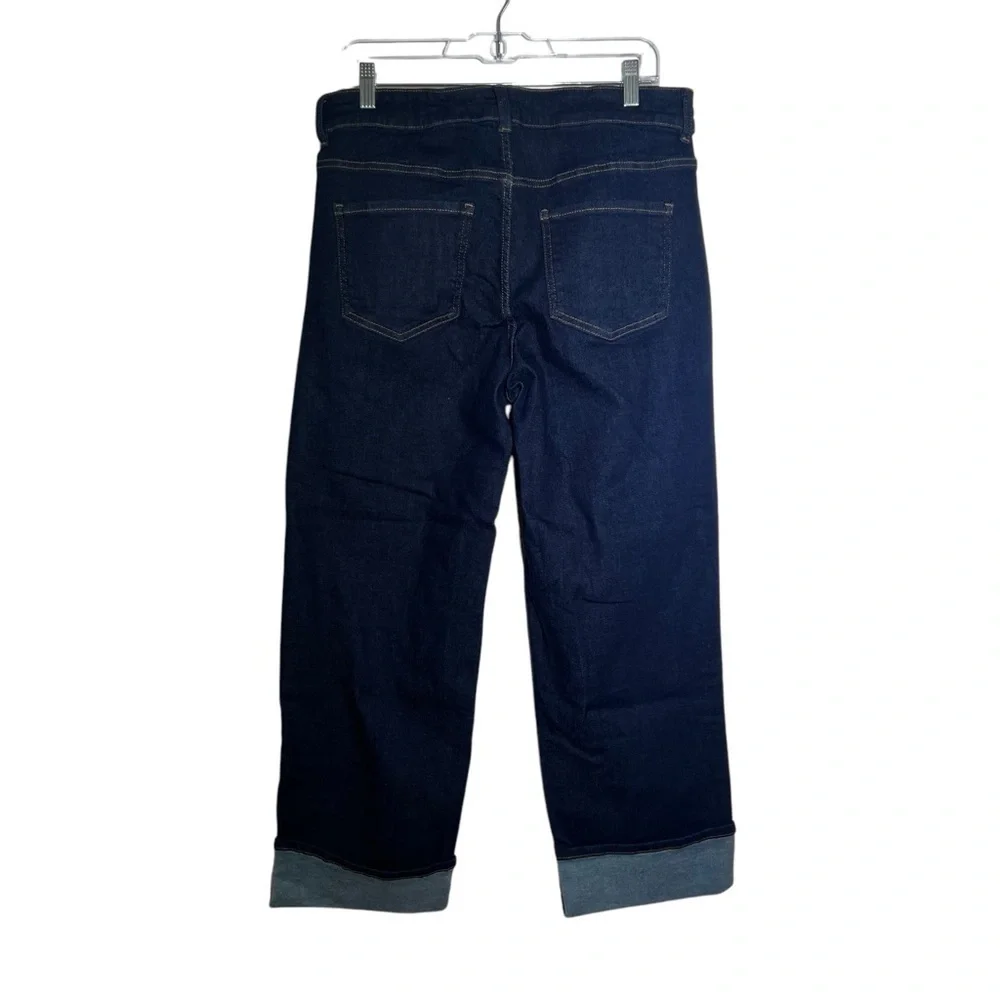 Universal Standard Dark Blue Cuffed Jeans NWT Size 10